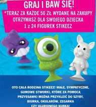 Stikeez figurki z Lidla, stworki na przyssawki zabawki ludziki Lidl gazetka promocyjne od poniedziałku 25 sierpnia 2014