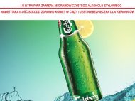 Carlsberg piwo, cena 2,22 PLN za 660 ml, 1L=3,36 PLN.