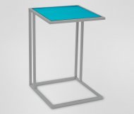 Metalowy stolik Tchibo, cena 179,00 PLN 
<i>W kształcie U. ...