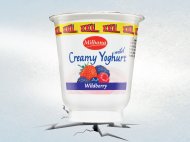 Jogurt śmietankowy, różne rodzaje , cena 1,00 PLN za 180 ...