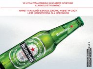 Heineken , cena 2,00 PLN za 500 ml/1 but., 1 l=4,98 PLN.  

