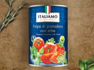Włoskie pomidory krojone , cena 2,99 PLN za 425 ml/1 opak., ...