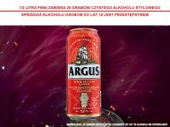 Piwo Argus Premium , cena 1,49 PLN za 500 ml/1 pusz., 1L=2,98 PLN.