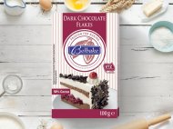 Płatki z czekolady deserowej , cena 3,00 PLN za 100 g/1 opak.