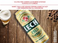 Lech Pils, Piwo* , cena 1,00 PLN za 500 ml/1 pusz., 1 l=3,98 ...