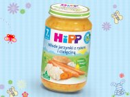 HIPP Danie dla dzieci , cena 4,63 PLN za 220 g, 100g=2,10 PLN. ...