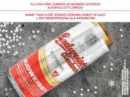 Budweiser orginal , cena 2,00 PLN za 500 ml/1 pusz., 1 l=4,98 PLN.