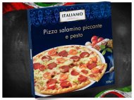 Pizza z salami , cena 4,99 PLN za 350 g, 1kg=14,26 PLN. 
- Z ...