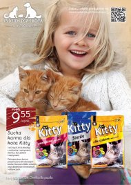 Sucha karma dla kotów Kitty jest dostępna w 3 wariantach do ...