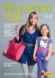 Odzież z Biedronki kolekcja wiosenna Gazetka Biedronka 14-27 kwietnia 2014 Wiosenne nowości w modzie.