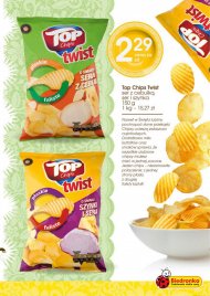 Płaskie i faliste chipsy Top Chips w dwóch smakach za 2,29 ...