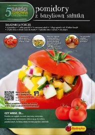 Przepis na pomidory nadziewane bazyliową sałatką.