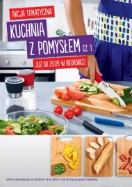 Kuchnia z Pomysłem cz. 1 Gazetka Biedronka od 2014.09.29 do 2014.10.12