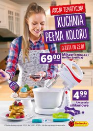 Kuchnia pełna koloru oferta Biedronki, oferta ważna od 2015.01.22 do 2015.02.04
