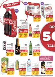 Carrefour zaprasza na promocje napojów cola, soki, wody smakowe ...