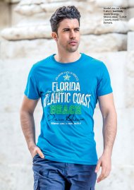 Sportowy T-shirt męski z nadrukiem, bermudy - stylizacja na co dzień