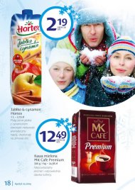 Zimowa oferta w Biedronce na napój HORTEX o sezonowym smaku ...
