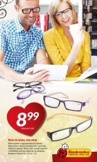 Różne rodzaje okularów do czytania - modele dla Niej i dla Niego