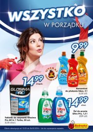 Gazetka Biedronka promocje od 2014.03.13 do 26 marzec sprzątanie domu porządki, chemia gospodarcza