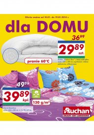 Auchan Gazetka z ofertą Sypialnia, kołdry koce, AGD i wyposażenie kuchni od 2014.01.10 do 19 stycznia