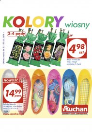 Odzież i obuwie wiosenne Gazetka Auchan promocje od 2014.02.27 do 11 marca, buty