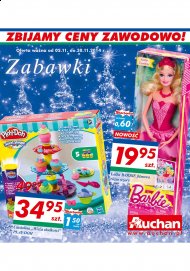 Zabawki w promocji Auchan do 30 listopada 2014 - Gazetka  ważna od 6XI
