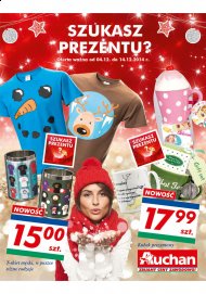 Pomysł na świąteczny prezent z Auchan, oferta ważna od 2014.12.04 do 14 grudnia laptop, smartfony, tablety sztućce książki