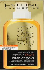 Eveline Cosmetics, Argan+Keratin, arganowy olejek do włosów, ...