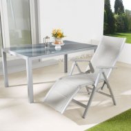 Fotel aluminiowy składany - szary , cena 222,00 PLN za sztuka ...