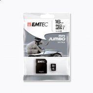 Karta microSDHC 16 GB z adapterem SD Emtec, cena 29,99 PLN za ...