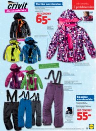 W Lidlu kupisz także kurtki narciarskie i spodnie narciarskie ...