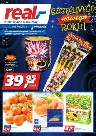 Gazetka Real Fajerwerki, promocje spożywcze, elektronika - oferta od 2013.12.27 do 2013.12.31