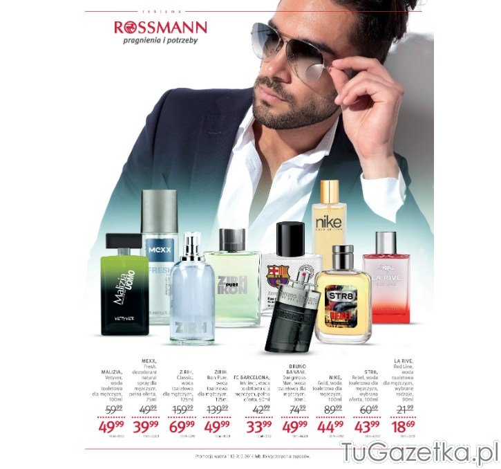 Męskie perfumy w Rossmannie
