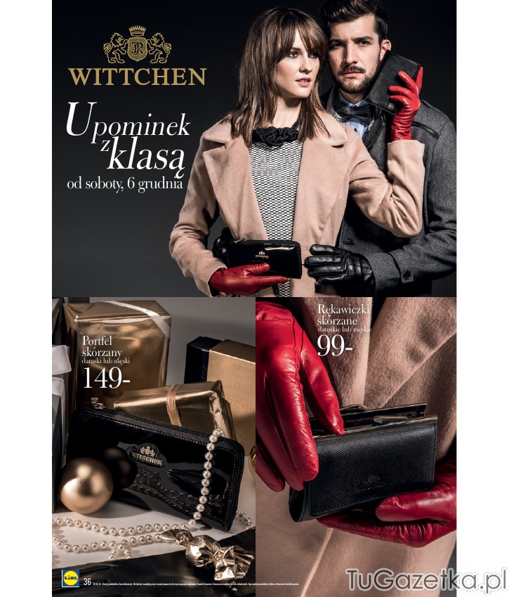 Eleganckie prezenty Wittchen skórzany portfel pod choinkę dla męża