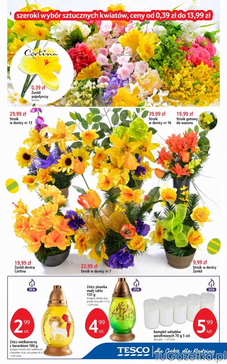 Oferta stroików i sztucznych kwiatów