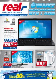Laptop Toshiba L850-113-2350, Telewizor LED L32F3300 cena 950PLN, ...