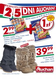 Gazetka Auchan promocje od 2012.10.10 do 16 października: spożywcze, moda, dla dzieci, buty zimowe, znicze