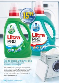 Biedronka oferuje żel do prania Ultra Pro 1,5 l za 15,99 zł. ...