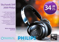Duże słuchawki na uszy Philips SHP 2000 z pałąkiem i nausznikami. ...