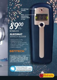 Alkomat w Biedronce: Santech AL2500B
- specjalna oferta sylwestrowa
- ...