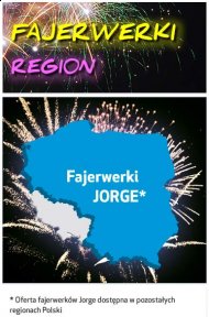 Fajerwerki Jorge dostępne są we wskazanych rejonach kraju
