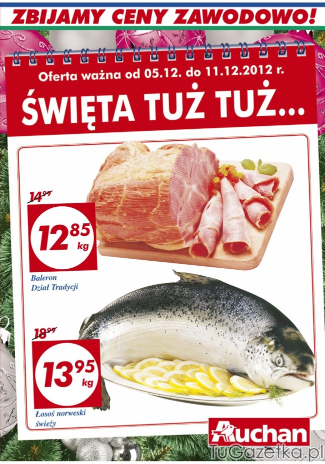 Łosoś norweski w Auchan gazetka