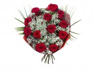 Bukiet róż premium z przybraniem , cena 39,99 PLN za 1 opak. ...