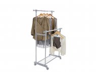 Podwójny stojak na ubrania z kółkami , cena 79,90 PLN za ...