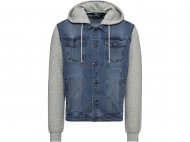 Męska kurtka jeansowa z kapturem, cena 59,90 PLN 
- rozmiary: ...