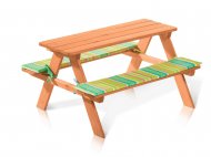 Drewniany stół piknikowy dla dzieci , cena 119,00 PLN 
- ...