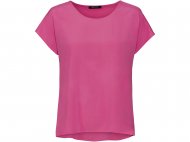 Różowa damska bluzka z krótkim rękawkiem, cena 22,99 PLN ...