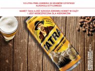Tatra Piwo Jasne Pełne* , cena 1,00 PLN za 500 ml/1 pusz., ...