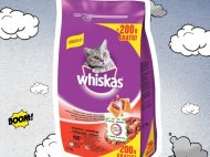 Whiskas Karma dla kotów z wołowiną , cena 13,99 PLN za 1.5kg+200g ...