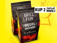 Grill&Fun Węgiel drzewny , cena 4,00 PLN za 2,5 kg/1 opak., ...